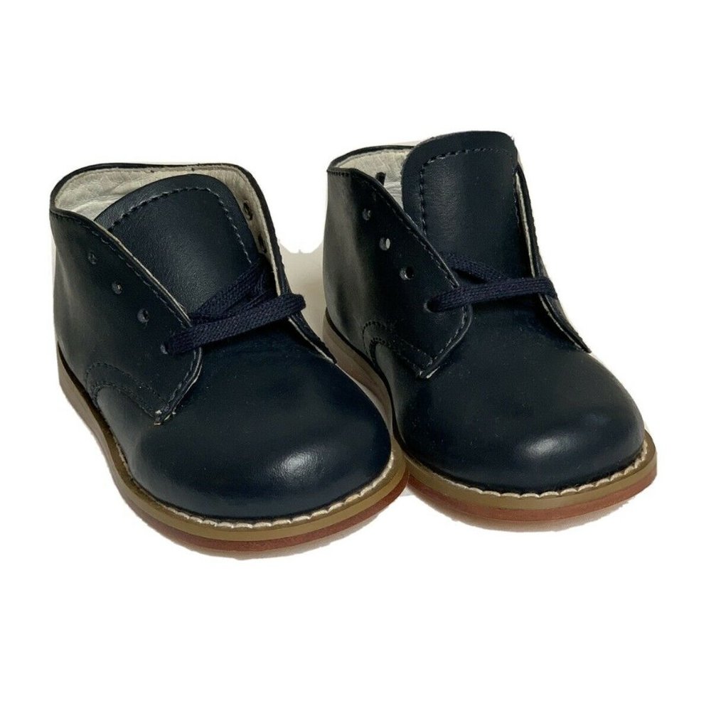 Footmates Navy Infant Shoe Size 3.5W  Brand New